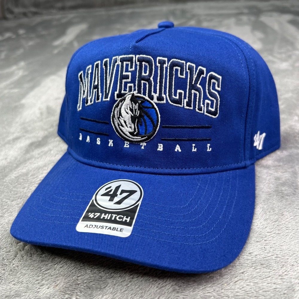 '47 Brand Dallas Mavericks NBA Blue Pomona Hitch Adjustable Snapback Hat Cap New